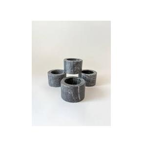 Ronds de serviette en bois ronds lisses et écologiques dans des couleurs profondes et brillantes pour les décorations de table à manger de mariage modernes et traditionnelles - Product Image 1