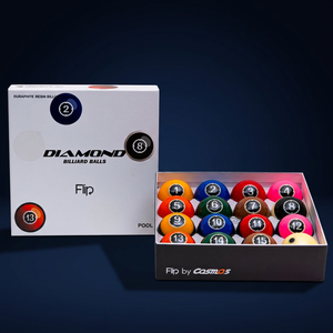 Bolas de Billar Diamond - Set de TV con Pantalla de 57.15mm para Pool Flip |   Edición de Partido de TV |   Hecho en Corea |   Resina Fenólica - Product Image 1