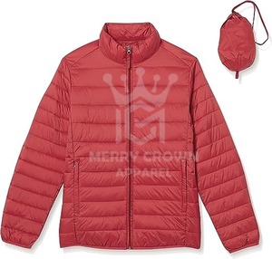 แจ็กเก็ตขนปลาปักเป้ามีซิปปิดยาวและให้ความอบอุ่นสำหรับฤดูหนาวของผู้ชายแจ็กเก็ตขนเป็ดคุณภาพสูงสไตล์ลำลองออกแบบได้ตามต้องการ - Product Image 5