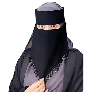 Nouvelle arrivée arabe Niqab Hijab écharpe avec couvre-visage Niqab Amira Hijab entièrement couverture Niqab - Product Image 3