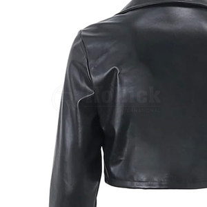 Chaquetas de Cuero Cortas para Mujer, Chaqueta Ligera de Moda, Chaquetas de Cuero Cortas Modernas para Mujer - Product Image 4