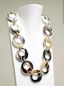 Collier de mode en corne de buffle de qualité supérieure bijoux de mode en gros naturels polis de l'artisanat HF - Product Image 4