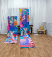 Tapis berbère Tribal coloré et personnalisé en laine véritable, style marocain