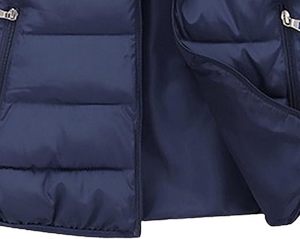 Chaleco acolchado para hombre, resistente al agua paquete alternativo, abrigo informal de invierno 2025 para hombre con capucha, sin mangas, ligero - Product Image 5