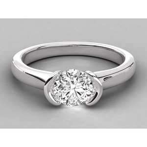 Bague pour femme en or 10 carats avec diamant solitaire cultivé en laboratoire - Product Image 1