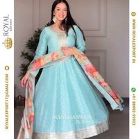 Robe Anarkali en coton à imprimé Floral pour femme, vêtement de bureau ethnique en rayonne, nouveau Design