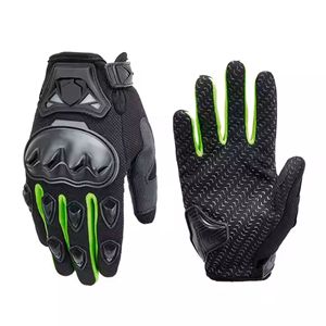Gant de moto de protection en fibre de carbone pour écran tactile imperméable personnalisé Gants de moto de course en cuir - Product Image 1