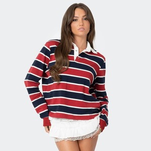 2025 polos de qualité supérieure pour femmes personnaliser la coupe été femmes chemise 100% coton col montant polos - Product Image 6