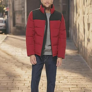 Chaqueta acolchada de burbujas para hombre, Abrigo acolchado cálido para exteriores, cierre de cremallera, logotipo personalizado, Chaqueta larga de burbujas regular hecha por Dress Sports - Product Image 6