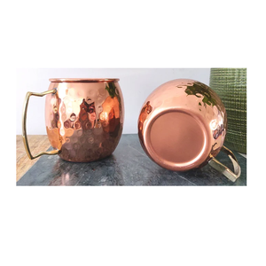 El mejor vendedor, el mejor diseño, tazas de mula de cobre puro para cerveza de jengibre, hechas de taza de cobre puro, fabricante de tazas de mula de Moscú de India - Product Image 1