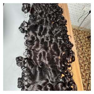 Precios más bajos Natural Wave Raw Indian Human Single Donor Virgin Extensión de cabello dibujado doble directo de fábrica - Product Image 2