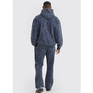 Survêtement d'hiver grande taille pour hommes, de haute qualité, imprimé, vêtements d'extérieur, 100% coton, couleur unie, nouveau survêtement pour femmes 2025 - Product Image 2