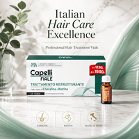 Flacons de soin capillaire Sanavita 12x10ml Liquide |   Traitement capillaire restructurant cosmétique à la biotine et à la kératine hydrolysée |   Plastique |   Modèle 50118 |