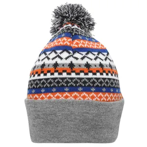 批发低价时尚豆豆冬帽针织帽子最新设计大毛球冬帽