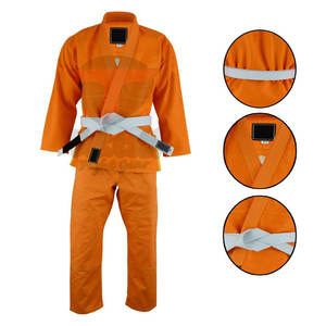 Conjuntos de uniformes BJJ de algodón de alta calidad, diseño personalizado, ropa de artes marciales sólida, transpirable, secado rápido, precio razonable, OEM - Product Image 3