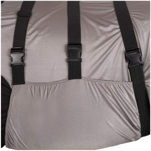 Manta para Caballo, Tejido Oxford 600D, Gris, Cuello Estándar, Solapa Media para Cola, 2 Correas para Patas, Impermeable, para Todas las Estaciones, Uso en Exteriores - Product Image 3