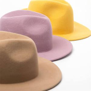 Sombrero Fedora de Fieltro de Lana para Mujer, Diseño Liso y Moderno para Deportes al Aire Libre, Fiestas Casuales y de Invierno - Product Image 2