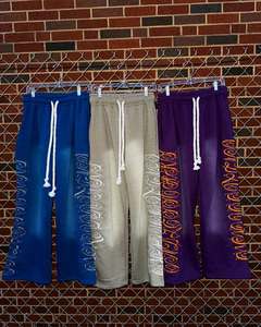 Venta al por mayor de ropa urbana personalizada de talla grande, 100% algodón, estampada con serigrafía, lavada al ácido, cortavientos, transpirable, de secado rápido, para invierno, de color liso. - Product Image 4