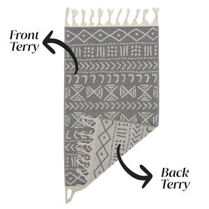 Lot de 4 petites serviettes de cuisine en éponge turque, Peshkir, Pestemal Farmhouse essuie-mains décoratifs New Style Quick dry Rustic - Product Image 5