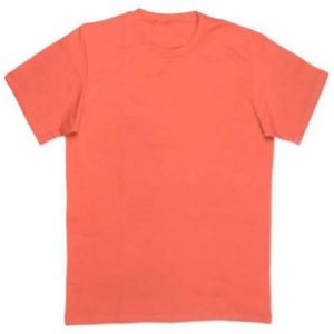 Camiseta de Cuello Redondo de Algodón Orgánico 100% de Alta Calidad, Logotipo Personalizado Impreso en la Parte Delantera, Estilo Casual de Punto, Lavada, Talla Estadounidense, Reciclable - Product Image 1