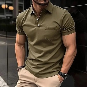 Nueva primavera otoño hombres Casual para POLO camisa 100% algodón Golf camisa con bordado 3D decoración manga corta ropa de verano - Product Image 2