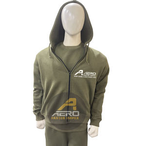 Sudadera con Capucha Deportiva para Hombre, Otoño, Fitness, Gimnasio, Felpa, Transpirable, con Cremallera, para Fisicoculturismo, Diseño a Cuadros, Bordado 3D, Cuello con Capucha - Product Image 1