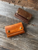 Tarjetero Delgado de Cuero Genuino de Alta Calidad, Estilo Vintage Minimalista, Personalizado con Logotipo y Color, para Hombre y Mujer, Bolsillo Frontal