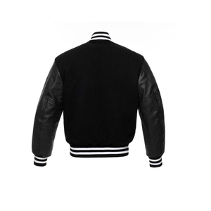 Chaqueta de manga larga de cuero para hombre, diseño de logotipo personalizado de alta calidad, venta al por mayor - Product Image 6