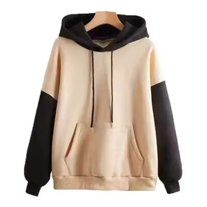 Sweat-shirt d'hiver en coton polaire de couleur unie pour femmes, pull à capuche teint uni, nouvel arrivage - Product Image 3