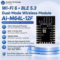 Ai-Thinker Ai-M64L-12F est un module double mode Wi-Fi 6 et BLE 5.3 basse consommation basé sur la puce BL616CL