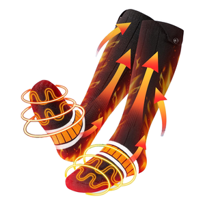 OEM Chaussettes chauffantes <span class=keywords><strong>électrique</strong></span>s unisexes/hommes Chaussettes de ski chaudes Chaussettes chauffantes respectueuses de la peau pour le <span class=keywords><strong>vélo</strong></span>, le voyage, la randonnée Loisirs quotidiens Pique-nique - Product Image 1