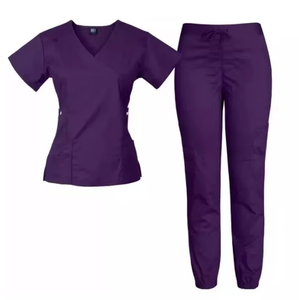 Conjuntos de uniformes médicos y enfermeras de la mejor calidad para mujeres, ropa de hospital, lona 100% algodón - Product Image 4