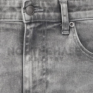Jeans pour hommes de haute qualité, coupe droite, taille haute, légers, 100% coton, personnalisables, vente en gros - Product Image 5