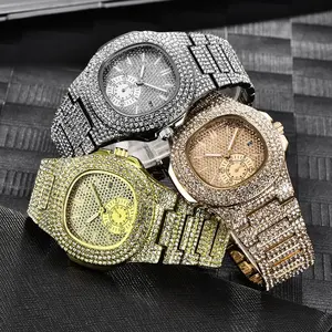 Montres de luxe en or et diamants pour hommes avec des fonctionnalités tactiques, montres élégantes pour un usage quotidien, disponibles en gros - Product Image 3
