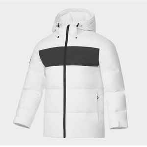 Chaqueta de plumón personalizable para hombre, abrigos de invierno con capucha, técnica de teñido liso OEM - Product Image 6