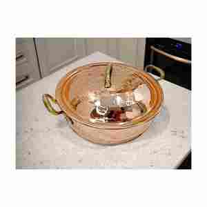 Alta demanda con platos de servicio de precio razonable Ramadán Utensilios hechos a medida Juego de cocina Olla de cobre segura para servir - Product Image 5