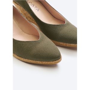 Esposini espadrillas con taglio a V in tela in edizione limitata sandali con taglio a V Chic con Sole a zeppa - Product Image 3