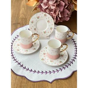Tazza di caffè turco Rosa 12 pezzi per 6 persone - Product Image 1