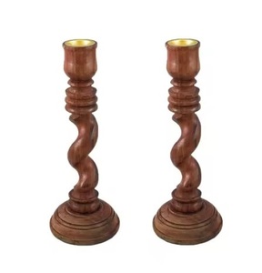 Bougeoirs en bois artisanaux avec des commandes en gros de finition lisse bienvenue avec logo personnalisé, bougeoir de haute qualité tendance - Product Image 3
