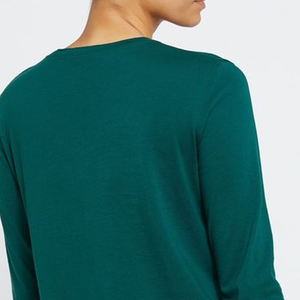 Cantidad a granel Suministro directo de fábrica Camisas de mujer de alta calidad/Precio bajo Camisas de manga larga de algodón liso más vendidas para mujer - Product Image 5