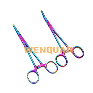 Pinzas Hemostáticas de Acero Inoxidable de Alta Calidad, Pinzas Médicas Multicolores para Control de Hemorragias, Instrumentos Quirúrgicos Manuales Reutilizables - Product Image 3