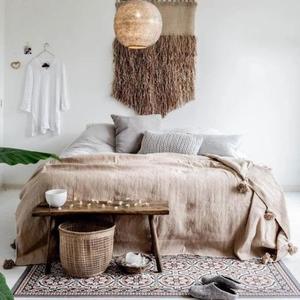 Couverture marocaine faite à la main, authentique artisanat berbère, couverture douce tissée à motifs tribaux, décoration d'intérieur, cadeau - Product Image 1