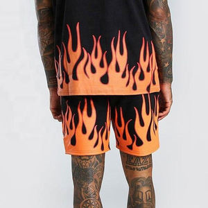 Ensemble de shorts imprimés à sublimation de taille personnalisée vêtements d'extérieur pour hommes vêtements d'été de style rue respirants ensembles de shorts pour hommes - Product Image 6