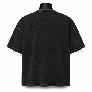 Camiseta Gráfica Extra Grande con Lavado Ácido Personalizada, Estilo Vintage, Algodón Lavado, Ropa Urbana, Fabricante OEM ODM - Product Image 2