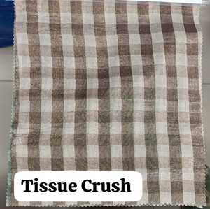 Tissue Crush Fabric Metallic Sheen Lightweight <b>Crinkled</b> Material For Saree Lehenga Kurti Craft & Designer Apparel Wholesale - Product Image 6
