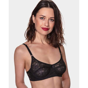 Soutien-gorge en dentelle sexy romantique pour femme, blanc/noir/beige/écru/bordeaux, 230, sans armatures, réglable, respirant, sans couture, imprimé - Product Image 5