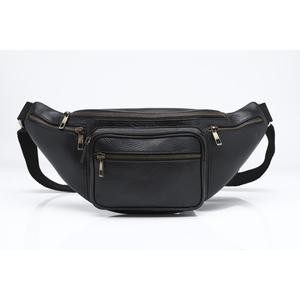 Sac de taille en cuir rétro classique pour hommes sac de taille en cuir durable de camping en plein air pour l'aventure - Product Image 1