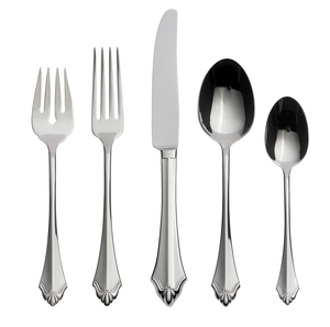 Cuchara de postre de acero real, fábrica al por mayor, cucharas ranuradas pulidas con espejo, cuchara de postre apta para lavavajillas - Product Image 1