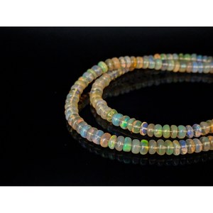 High Quality Ethiopian Fire Opal Smooth Rondelle <b>Beads</b> <b>Crystal</b> Lampwork & Glass <b>Beads</b> Ethiopian Opal <b>Beads</b> Topping - Product Image 3