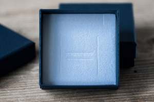 Logo personnalisé écologique Mini pliable multifonction noir bleu boîte de montre emballage en papier - Product Image 4